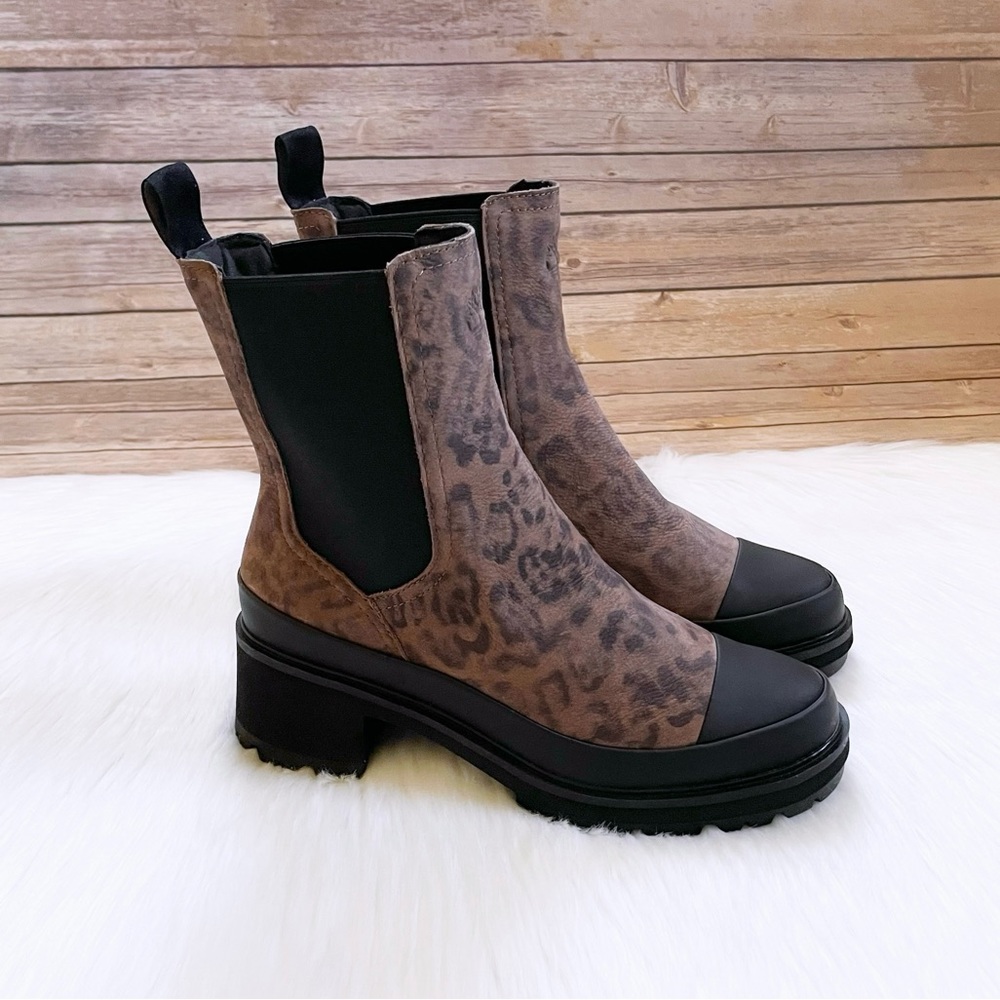 Timberland Brown and Black Heeled Boots